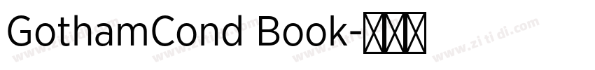 GothamCond Book字体转换